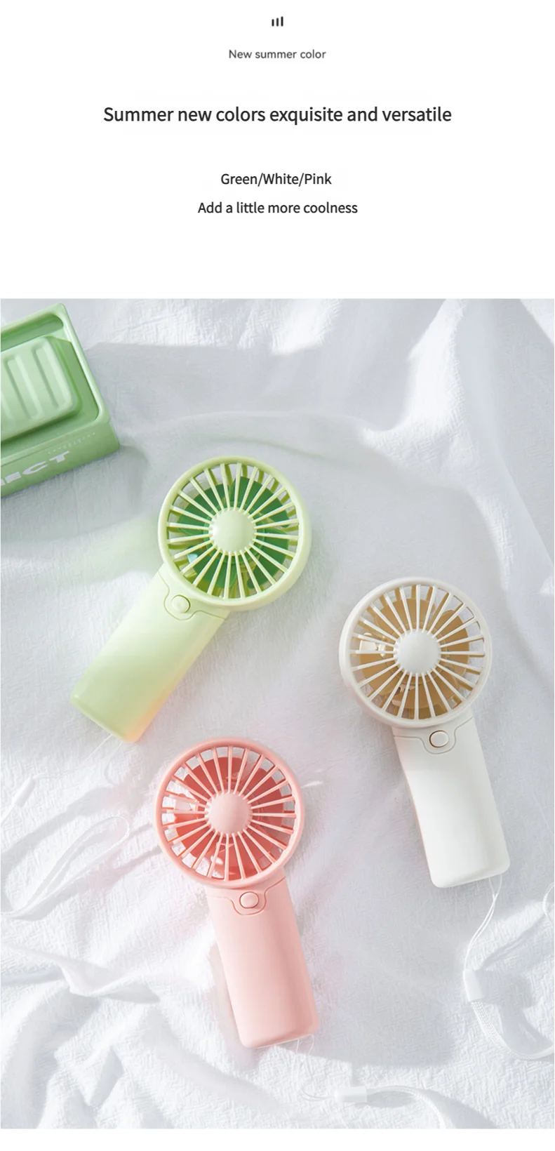 MEET SUN Portable Fan, Creative Pocket Handheld Mini Fan, Lightweight AAA Battery Powered (Batteries Not Included) Personal Cool