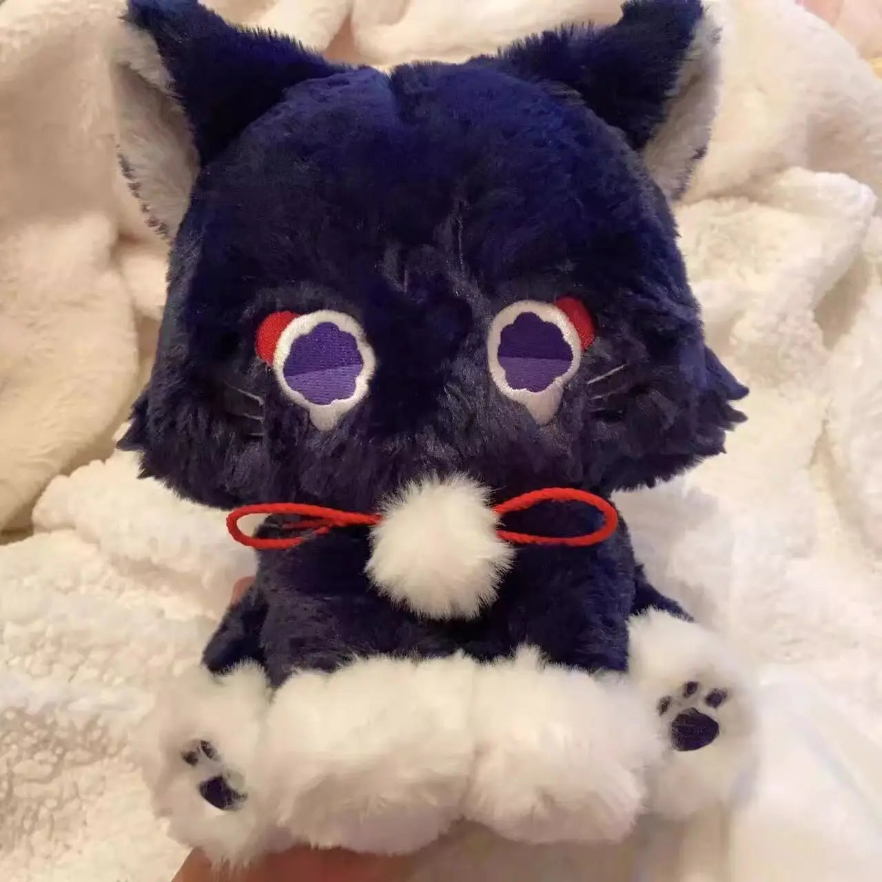 23cm Anime Scaramouche Cat Cute Plush Doll Toys Genshin Impact Wanderer Pet Cosplay Stuffed Pillow Toy Birthday Gift For Fans