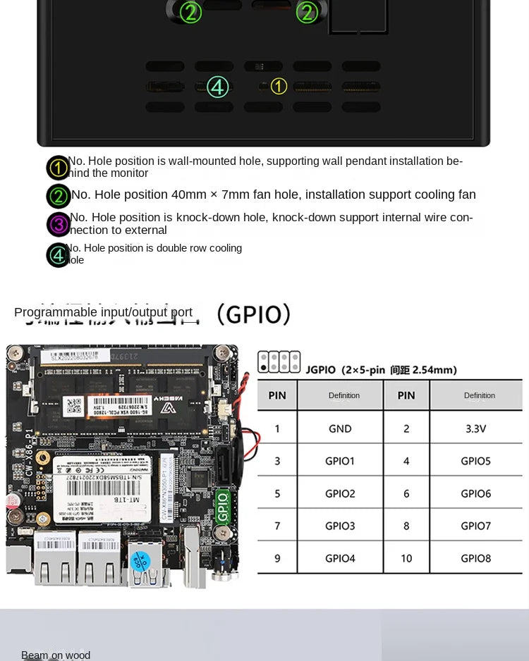 6W Low Power Intel N3050/N3160 Quad Core Quad Thread X86 Soft Router 2*1000M Lan Port HD-MI Output Metal Case Mini PC