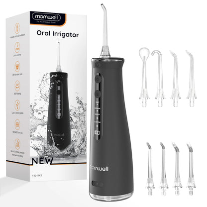 Mornwell F32 Water Floss Oral Teeth Whitening Home Appliance Sonic Water Flosser 260ML Tank Teeth Cleaner Oral Water Jet