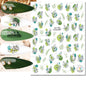 3d Nail Art Decals Watercolor Florals Purple Green Pink Flowers Leafs Fruit Adhesive Sliders Nail Stickers For Manicure