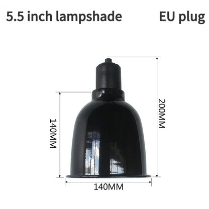 Reptile 5.5/8.5Inch Deep Dome Lampshade Snakes Lizards Geckos Terrariums Anti-scald Reptile Protective Shade Light Fixture