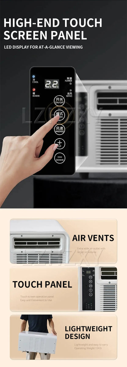 Dual-mode air conditioner with mosquito net and cooling function Outdoor portable air conditioner Electric auxiliary heating pet