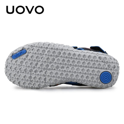 UOVO Brand 2026 Summer Beach Footwear Kids Closed Toe Toddler Sandals Children Fashion Designer Shoes For Boys And Girls #24-38