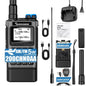 QUANSHENG K1 Air Band Walkie Talkie Wireless Copy Frequency Meter Type-C Charging NOAA Multi-Band Portable Two Way Radio UV