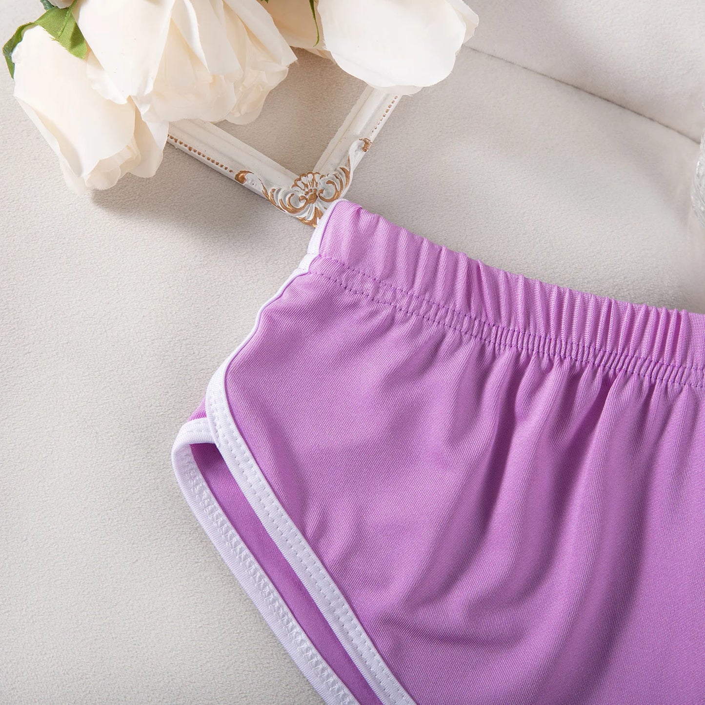 Sexy Running Elastic Sport Shorts Men's Summer Shorts Hot Pants Bar Nine Points Slim Fit Cotton Milk Silk Men's Fashion