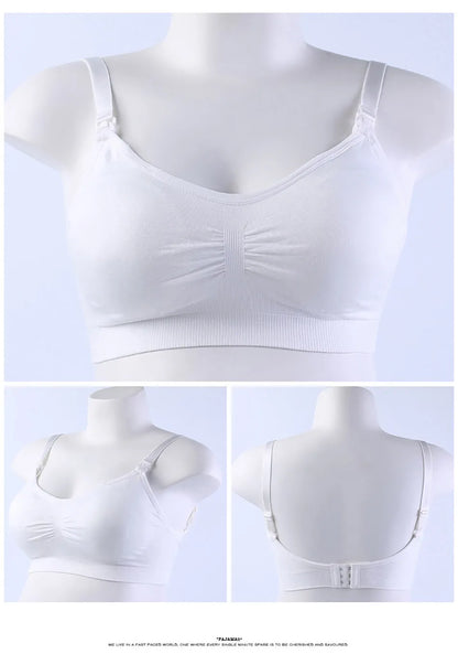 Breathable Maternity Pregnant Bras Comfort Breastfeeding Sleep Bralette Women Wireless Seamless Nursing Underwear