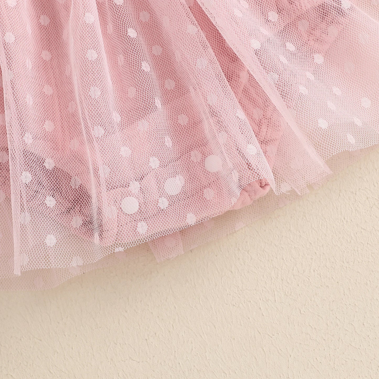 MISOWMNJOY Summer Mesh Tulle Baby Girl Romper Dress Infant Birthday Outfits Sleeveless Tie Strap Smocked Bodysuit with Headband