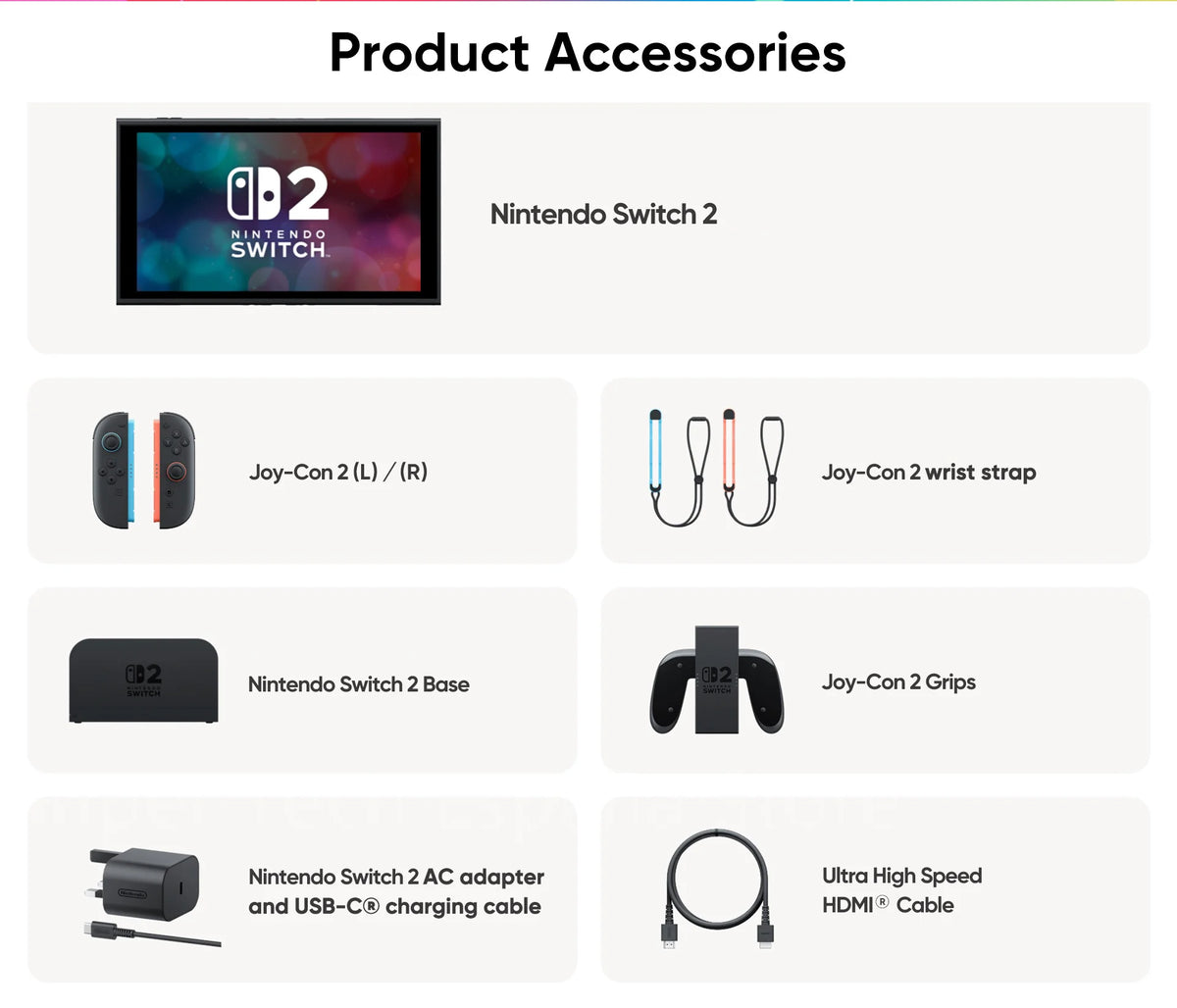Nintendo Switch 2 Portable Game Console, 7.9 Inch Screen, 120Hz, with Joy-Con 2, Hdr, Magnetic Tv Mode, Laptop Pc