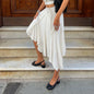 Casual Irregular Lace Up Skirts Women’s Fashion Sexy Low-Waisted Solid Skirts 2026 New Summer Beach Fashion Streetwear Ladies