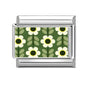2025 Women's Fashion Colorful Flowers Oil Painting Style Series Italian Charms Fit 9mm Stainless Steel Bracelet DIY Jewelry Gift