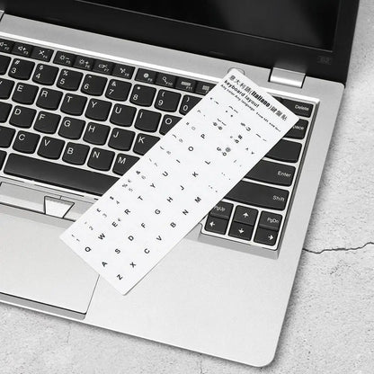 Non-slip English Arabic Keyboard Stickers Wear-resistant Laptop Keyboard Stickers Russian Letter Deutsch Spanish Alphabet Layout