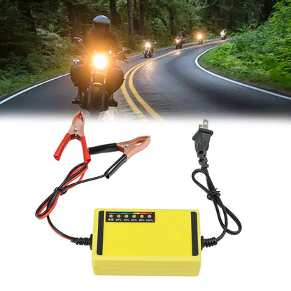 1Pcs Car Battery Charger 12V Fast Charging Automatic High-Power Charger Car Motorcycle Battery Charger Acid Battery Charger