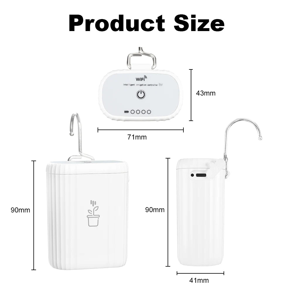 WiFi Smart Life Automatic Drip Irrigation System Kit Garden Irrigation Controller Plant Phone APP Control Watering Timer Device