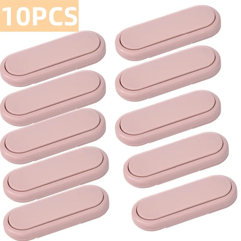 3/5/10Pcs Children's Drawer Safety Latch Cabinet Door Protection Baby Anti Pinch Hand Invisible Lock Opposite Door Wardrobe Lock