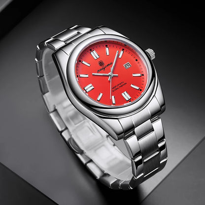 2026 PAAZOMU Fashion Men Stainless Steel Watch Luxury Calendar Quartz Wrist Watch Business Watches Man Clock relogio masculino