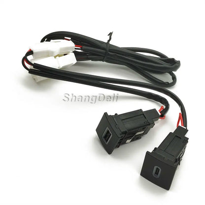 For VW Golf 6 MK6 Jetta 5 MK5 Scirocco 2006 - 2012 Car USB Charger PD Quick Charge QC3.0 Auto Phone Charging Adapter Button