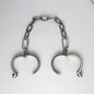 Heavy Duty Stainless Steel Handcuffs Ankle Cuffs Neck Collar Press Lock BDSM Restraints Bondage Adult Games Sex Toys for Couples