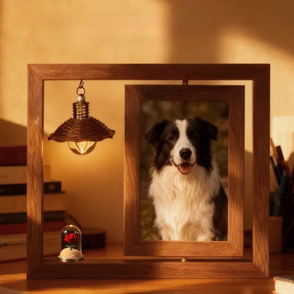 Pet Memorial Frame Custom Photo Keepsake CatDog Hair Collectible Memory Display Table Personalized Remembrance Pet Loss Souvenir
