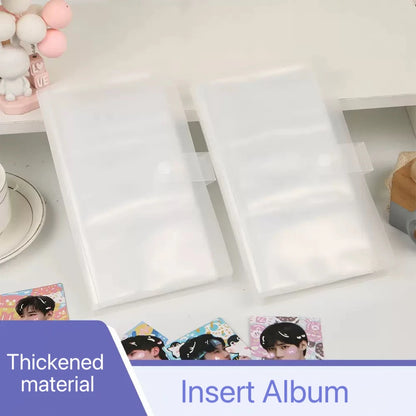 84/120/240 Slot Card Holder Photo Album Business Card Book Star Chasing Business Three Inch Transparent Card Bag