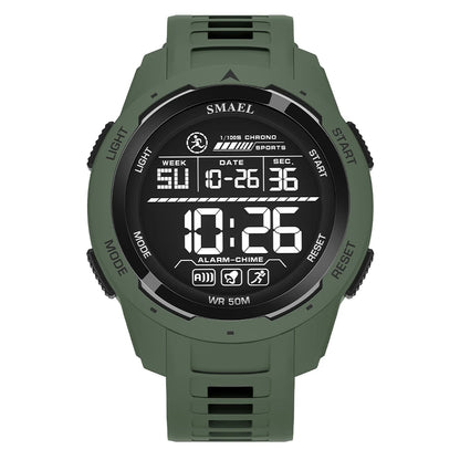 SMAEL 8105 Digital Watches Sports LED Wristwatches Men's 50m Waterproof Watch Digital Light Stopwatch Watch for Men