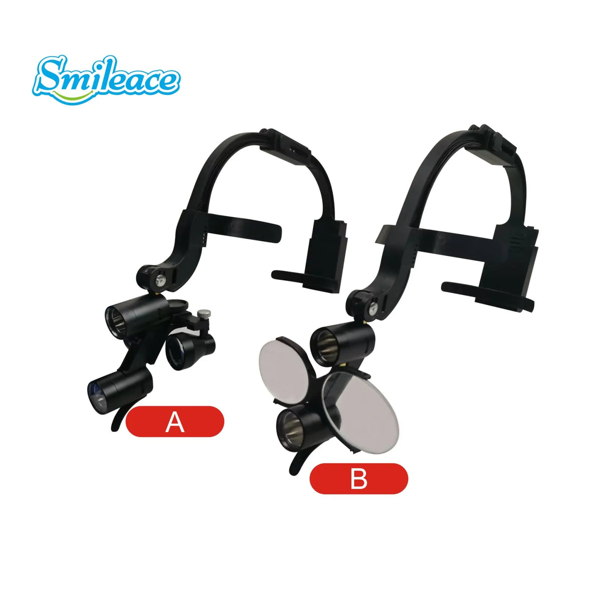 2.5X 3.5X Binocular Dental Loupe Magnification Headlamp with Single Battery Surgical LED Headlight for Dentist Medical Lamp