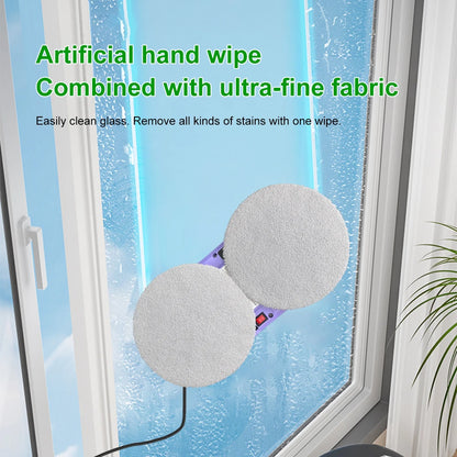 PuRuiKai Portable Window Cleaning Robot,Intelligent Cleaning with Dubbele Nozzle Water Sprayer, Remote Control