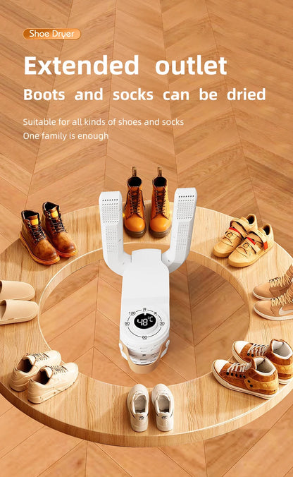 HOMEFISH Intelligent Shoe Dryer Quick Drying Deodorizing Sterilizing Adjustable Timer Household Shoe Warmer And Heater