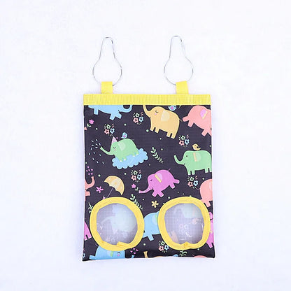 Rabbit Hay Bag 2/3 Holes Hanging Dry Grass Feeder for Guinea Pig Bunny Chinchillas Rats Small Animal Food Storage Bag