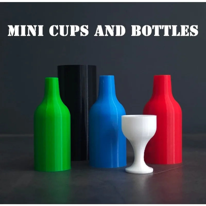 Mini Cups and Bottles Classic Magic Tricks Illusions Gimmicks Magician Stage Magia Props Beginner Party Show Illusions