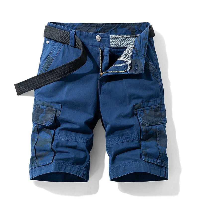 New Summer Men Cargo Camouflage Shorts Mens Cotton Beach Multi Pocket Shorts Man Spring Casual Joggers Shorts Male Dropshipping