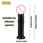 Realistic Soft Jelly Dildo Transparent Suction Cup Strong Grip Flexible Intimate Toy for Women Solo Couple Play