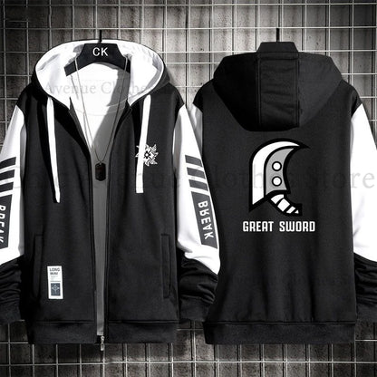 Monster Hunter Print Hoodie for Men Women Hooded Zip-up Autumn Coat Long Sleeve Man Hoodie Hooded Shirt Casual Sweatshirts