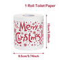 1/5pcs Happy 2026 New Year Christmas Toilet Roll Paper Xmas Tissue Roll Kitchen Home Decoration Holiday Party Supplies