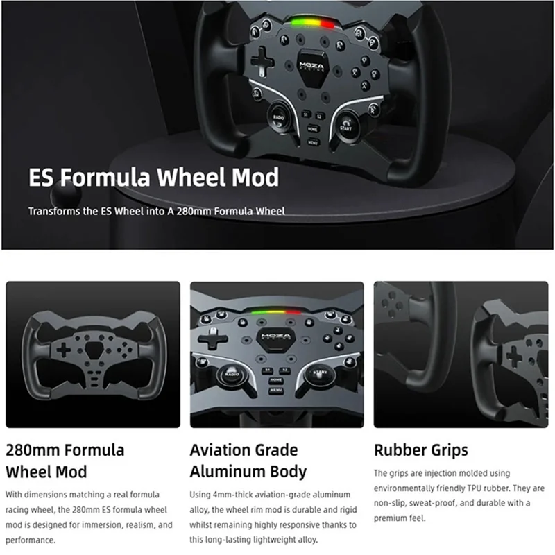 A70X-Racing ES Formula Wheel Mod 280Mm Aviation Grade Aluminum Body Specially Designed And Adapted For The