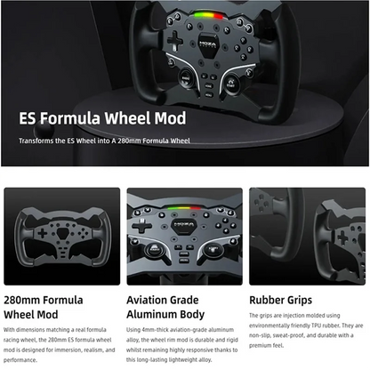 A70X-Racing ES Formula Wheel Mod 280Mm Aviation Grade Aluminum Body Specially Designed And Adapted For The