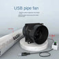 USB Adjustable Speed Solder Smoke Absorber ESD Fume Extractor Fan Pipe Duct Exhuast Fan with 1M Pipe Tub Ventilation Fan