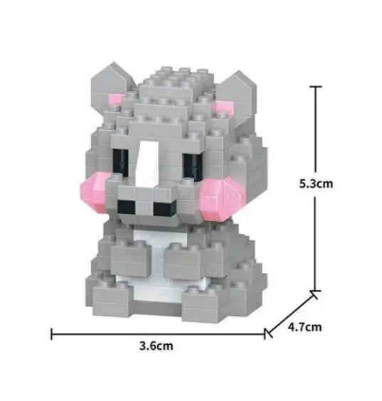 Insect Micro Animals Pet Cats Dog Building Blocks 3D Diamond Model BEE Snail Brick City Construction Toy for Children Kid Gift