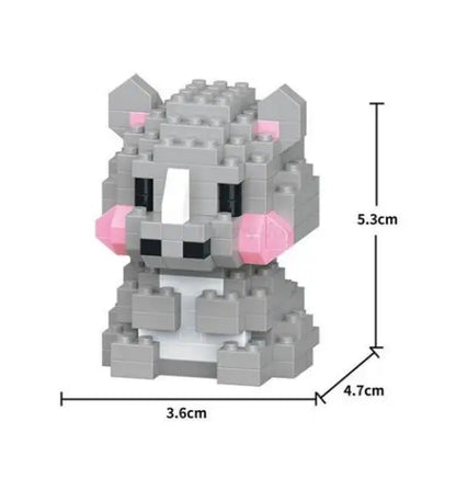 Insect Micro Animals Pet Cats Dog Building Blocks 3D Diamond Model BEE Snail Brick City Construction Toy for Children Kid Gift