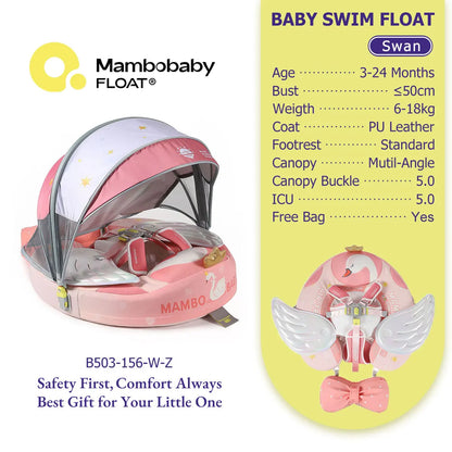 Mambobaby Baby Pool Float Vip 5 Dropshipping Blackproof Pool Mat For Infant Non-Inflatable Natation Buoy With Parasol Beach Toys