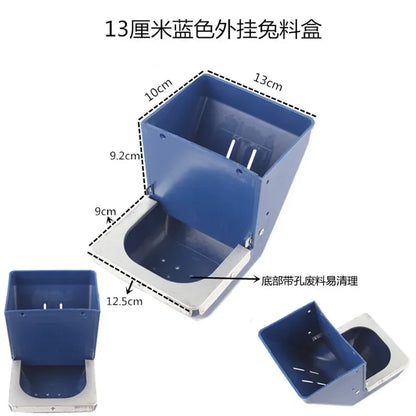 5PCS Rabbit Cage Special 13.5cm Bucket Box Three-sided Planer Rabbit Box Farm Animal Supplies