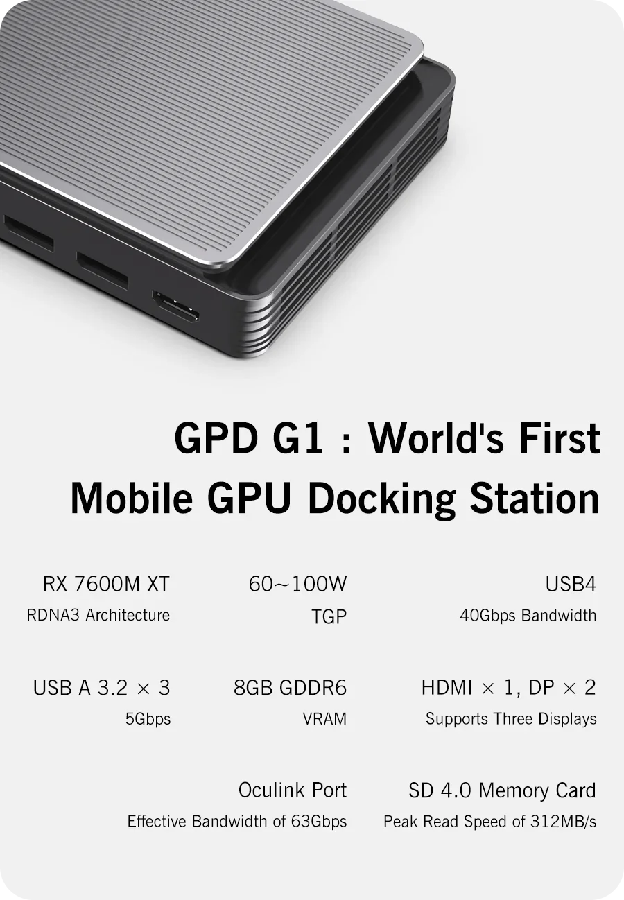 Fierce Ultra GPD 2025 WIN Max 2 Gaming Laptop - 32GB RAM 1TB/2TB SSD AMD 8840U CPU AI9 HX370 Mini PC for High-Performance Comput