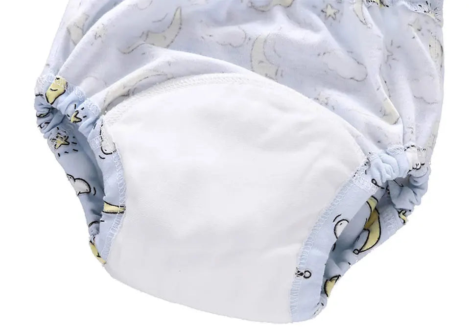 Baby Reusable Potty Training Pants Toddler Cotton Ecological Cloth Diaper Panties Waterproof Washable Nappies Boy Girl Underwear