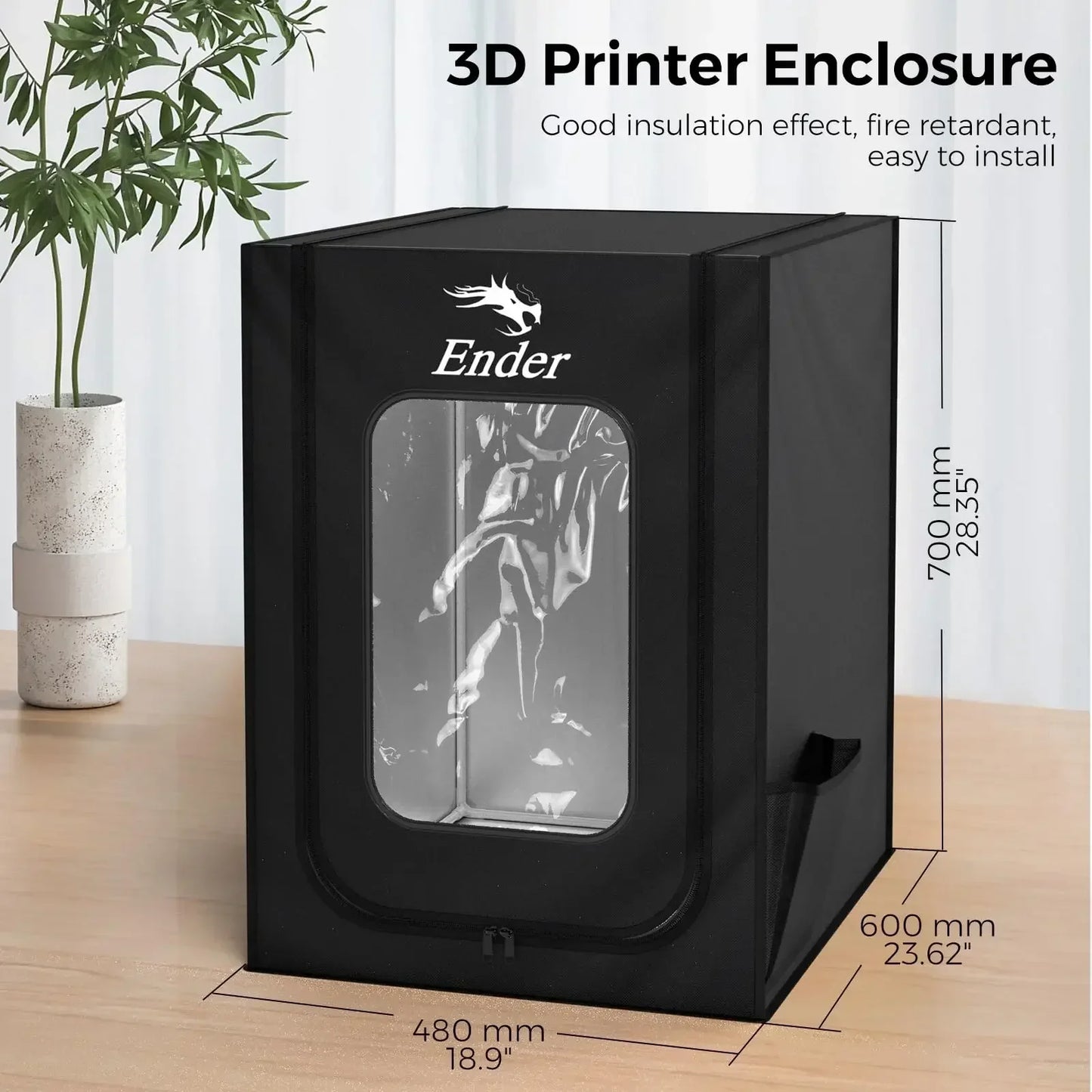 Creality Official Ender Enclosure Update Constant Temperature Fireproof Dustproof 3D Printer Protective Cover for Ender-3/3 V2