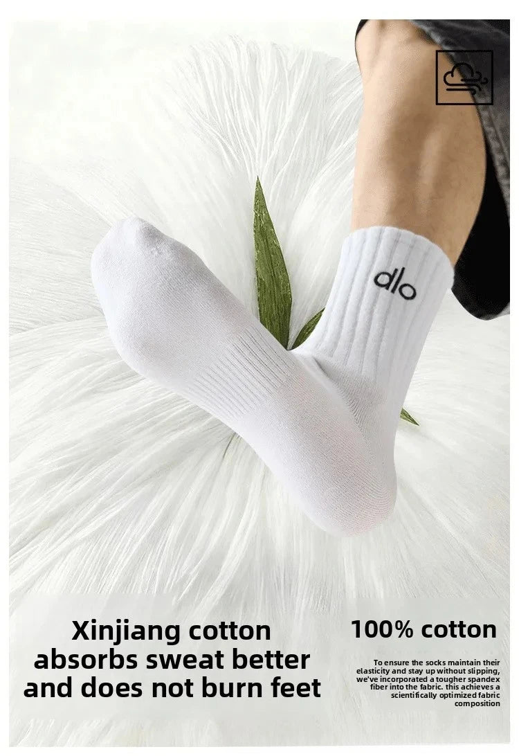 Socks pure cotton anti-odor Suitable for all seasons stockings100% Xinjiang cotton youth students large size basketball sock