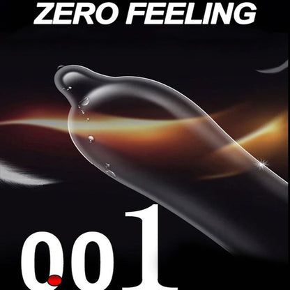 0.01 Ultra Thin Condoms For men Ejaculation delay Ice Hot Feeling Latex Condom Penis Sleeve  Vaginal Stimulation dult sex toys