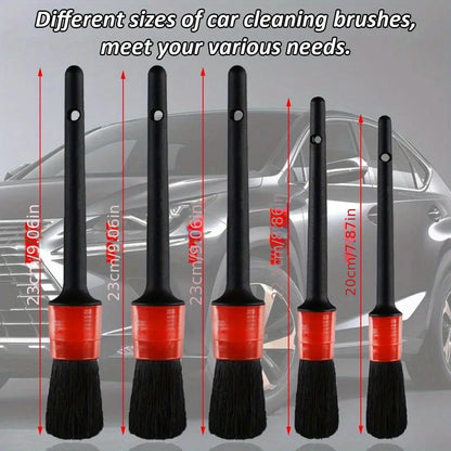 Car Detailing Brush Set Multipurpose Auto Cleaning Kit Soft Detail Brushes For Car Vents Air Outlet Gap Crevice Dust Removal Interior Maintenance Car Care Accessories