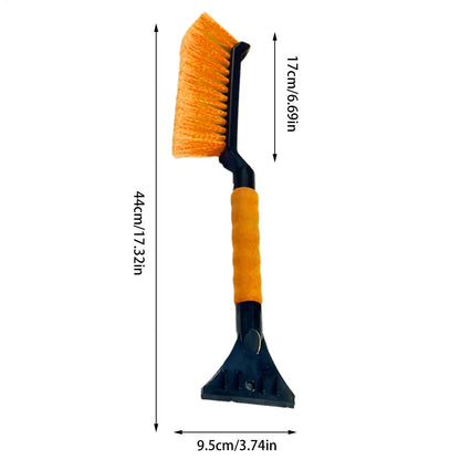 2-in-1 Ice Scraper and Snow Brush for Car - Ergonomic Foam Grip Windshield Cleaner - Efficient for SUV, Sedan & Winter Driving