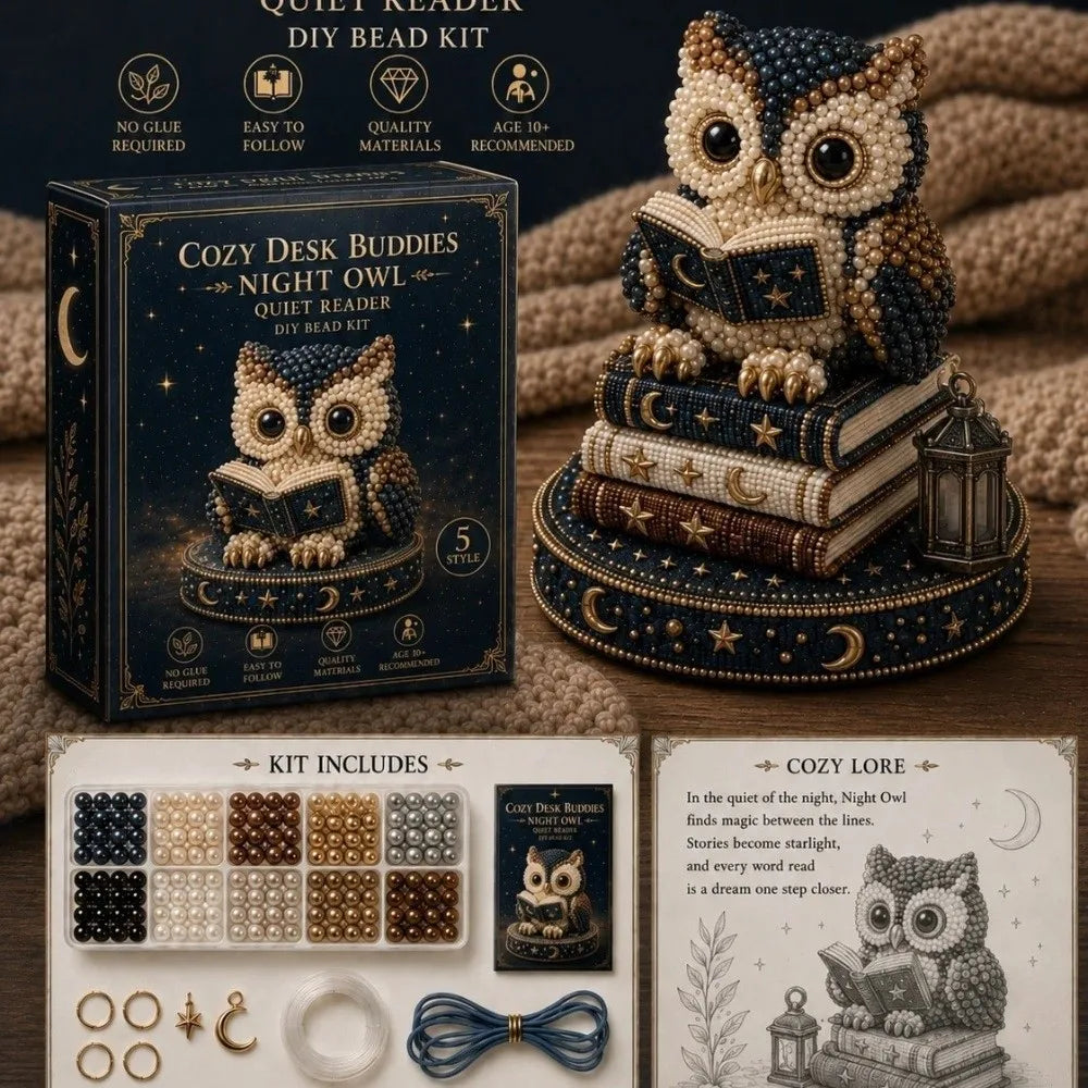 3D Design Animal Guardian Beading Kit Animal Shape Material Package Animal Bead Set with Colorful Beads Handmade Bead Craft Set