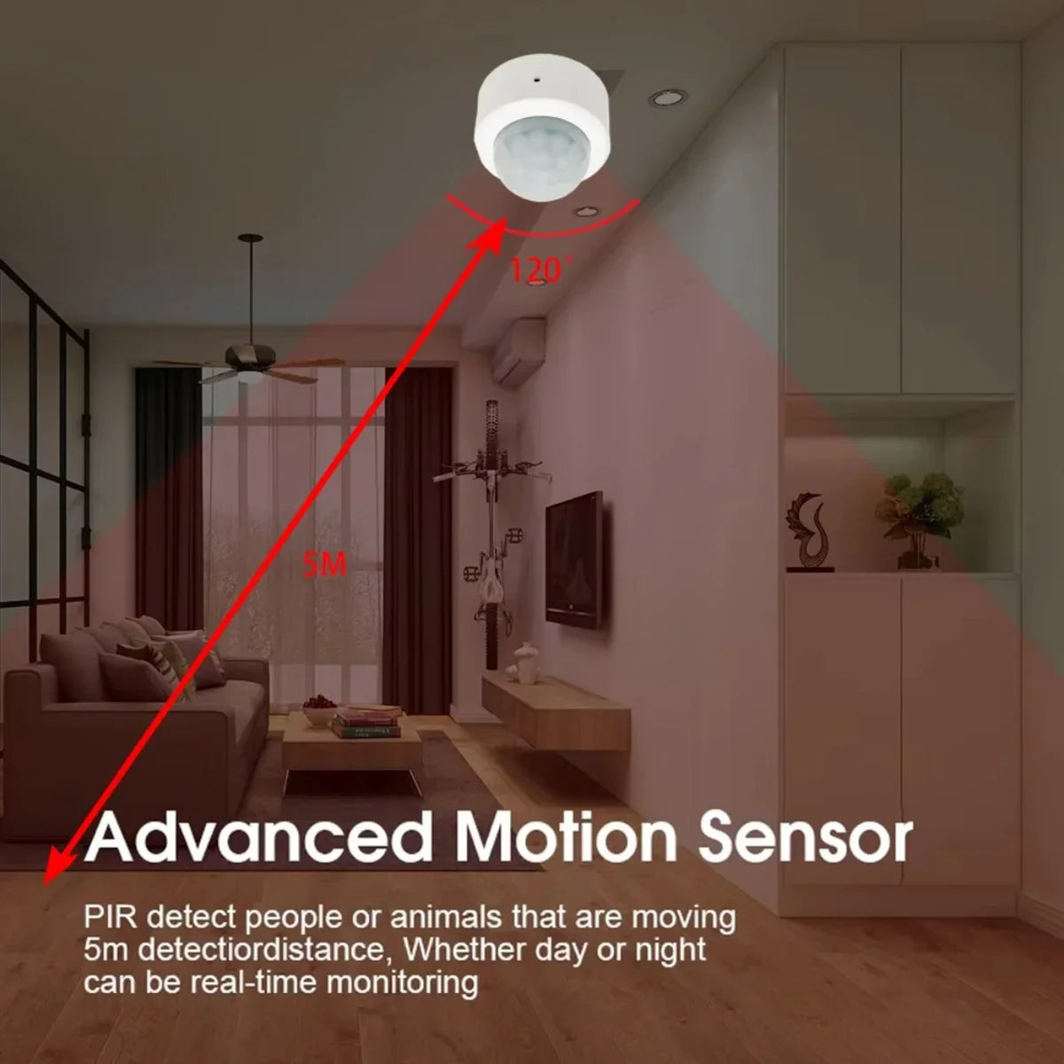 Zigbee PIR Motion Sensor Human Body Infrared Detector Home Security Alarm Movement Detection Sensor Works With Smart Life